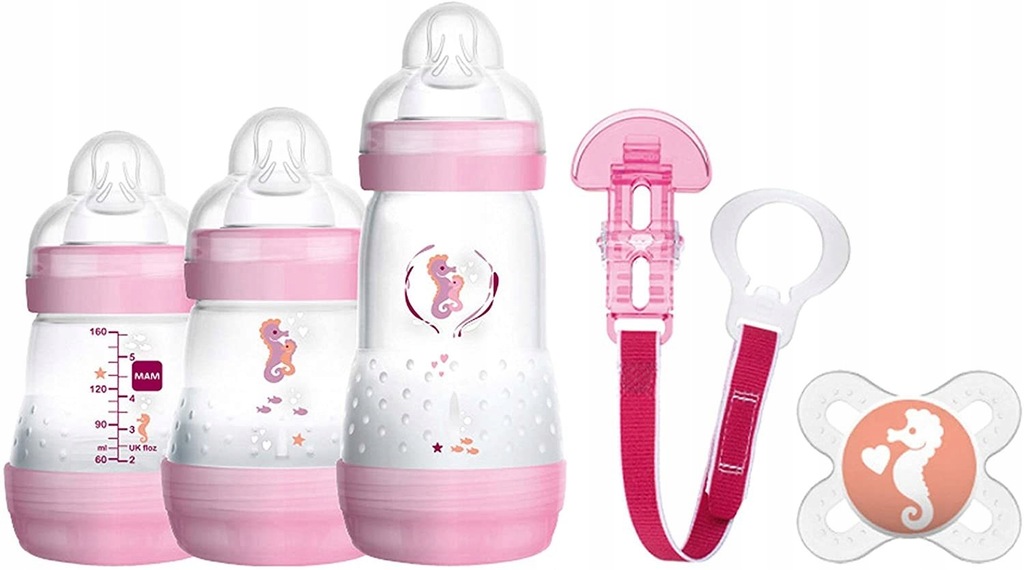 Zestaw startowy MAM Baby 260 ml RÓŻOWY