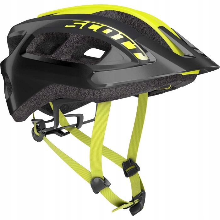 KASK SCOTT SUPRA BLACK-YELLOW UNIVERSAL 54-61CM#