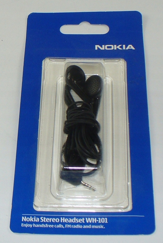 Słuchawki NOKIA WH-101 / MiniJack 2.5 mm / NOWE