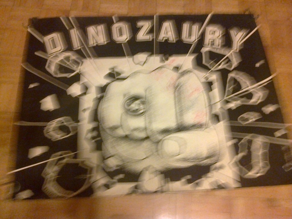 Stary plakat DINOZAURY /POLSKIEGO BIG-BEATU/ 1986