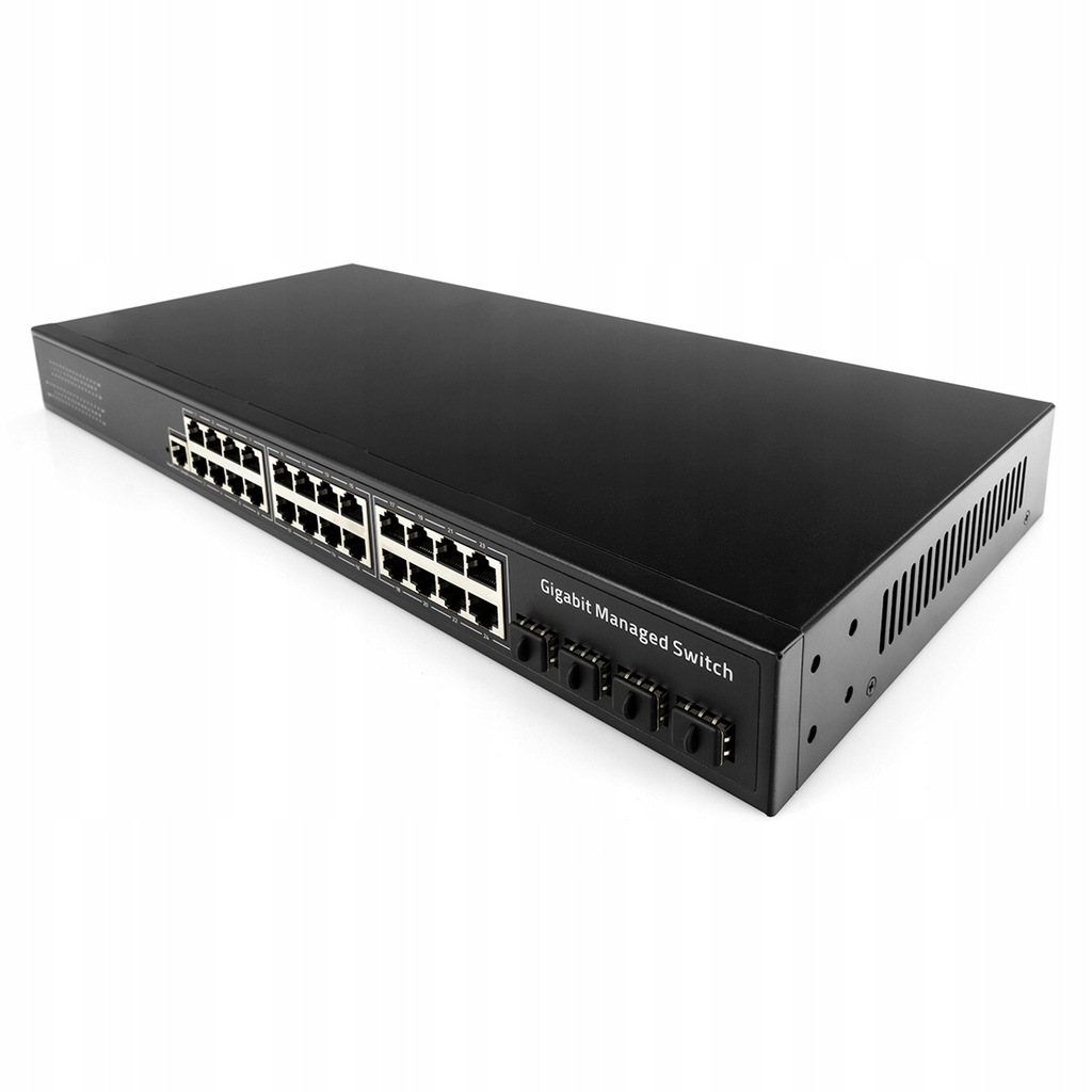 Cudy GS2024S2 SWITCH zarządzalny 24-port SFP światłowód GIGABIT szafa RACK