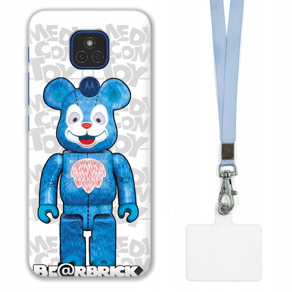 ETUI DO MOTOROLA G9 OCHRONA CASE + SMYCZ SZARA KAWS DLA NASTOLATKÓW WZ