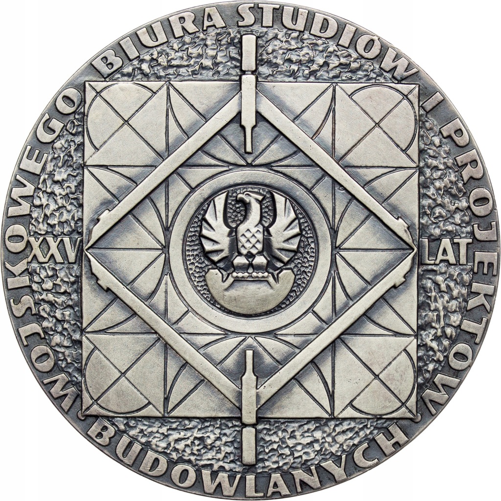 Medal MW,1973, 25 Lat Wojskowego Biura Studiów i Projektów Budowlanych, sr.