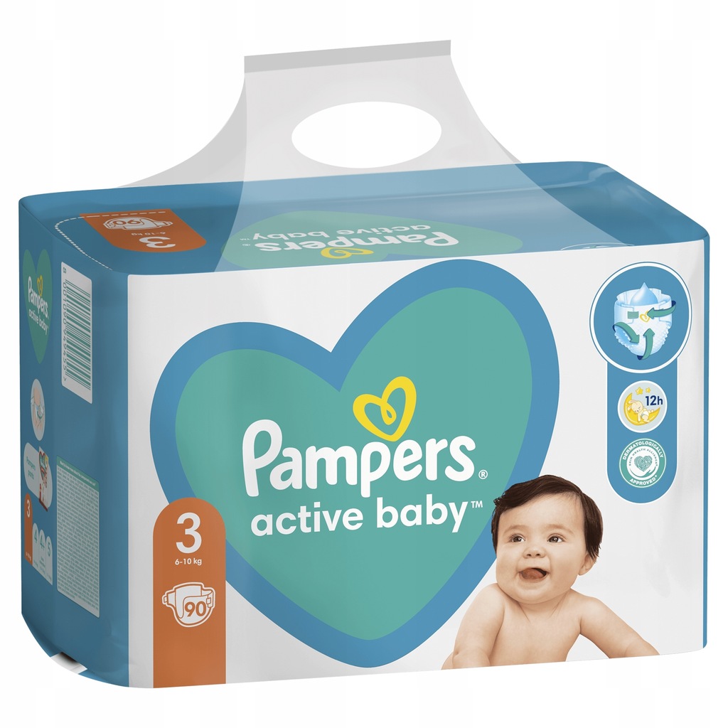 Pieluszki Pampers Active Baby Rozmiar 3 90 szt.