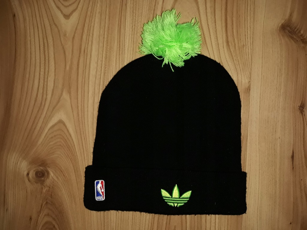 Czapka zimowa Adidas NBA Brooklyn Nets czarna USA