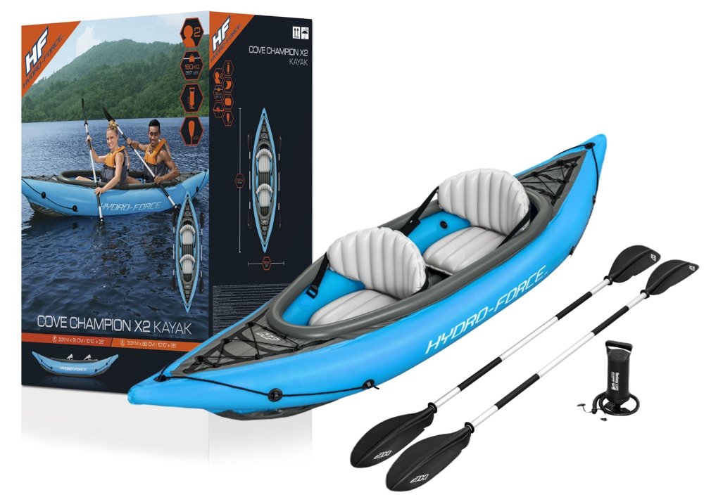 Kajak Dmuchany Dwuosobowy 331 x 88 cm Bestway