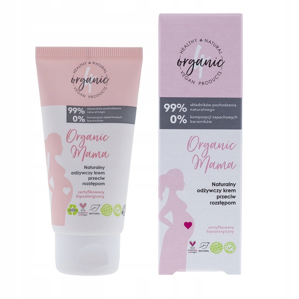 4organic Organic Mama naturalny odżywczy krem przeciw rozstępom 50ml (P1)