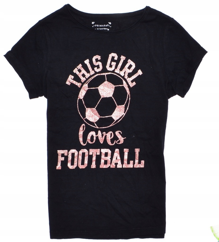 6425-30 ..PRIMARK m#b T-SHIRT LOVES FOOTBALL r.152