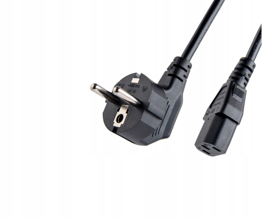 Kabel zasilający Unitek PC116BK 1,5m IEC C13 C/E/F
