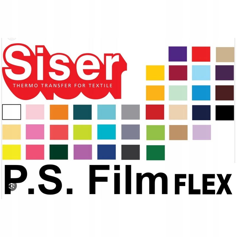 FOLIA FLEX SISER P.S. Film nadruki koszulki termotransfer ROLKA SREBRNA 5mb