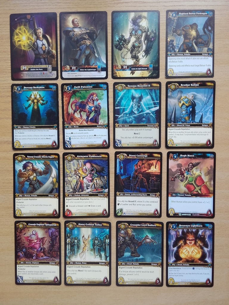 Karty Warcraft TCG WoW Paladin World of Warcraft