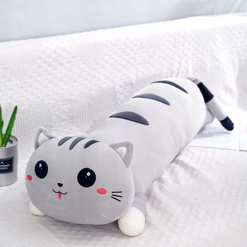 Купить LONG Kitty Плюшевая подушка для кошек СЕРАЯ, 50 СМ: отзывы, фото, характеристики в интерне-магазине Aredi.ru