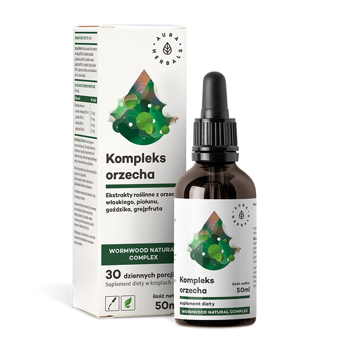 AURA HERBALS Kompleks orzecha - Wormwood natural complex - krople 50ml