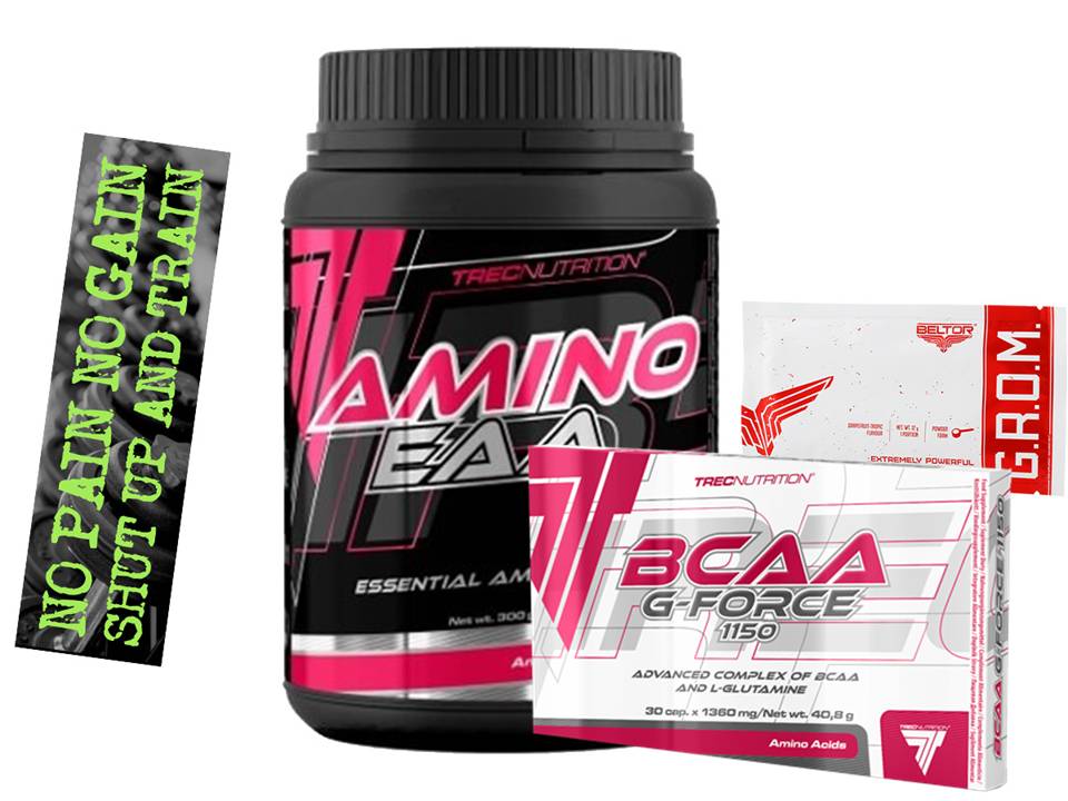 TREC AMINOKWASY EAA BCAA AMINO 300G BELTOR GROM