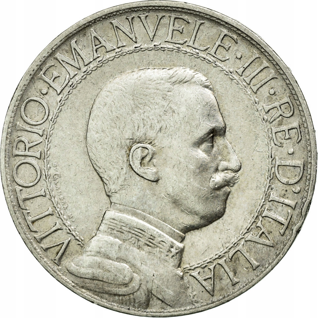 Moneta, Włochy, Vittorio Emanuele III, Lira, 1910,