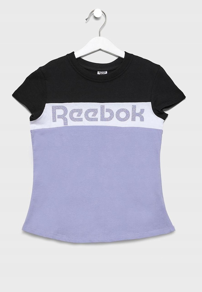 Reebok kid t-shirt brokatowy napis 11/12y