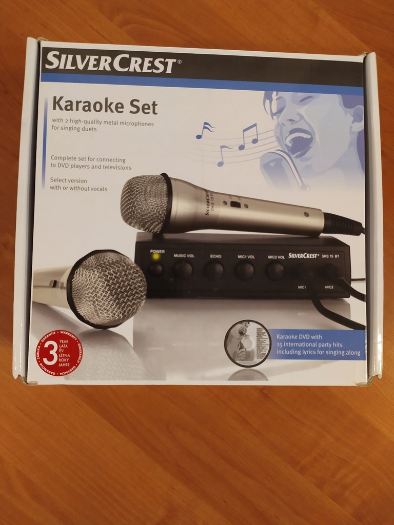 Karaoke Set - SilverCrest - zestaw bez mikrofonów sprawny - WOŚP