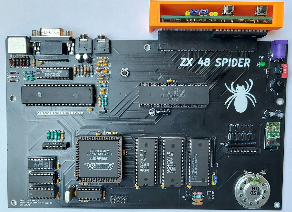 Klon ZX Spectrum - ZX48 Spider + nano SD