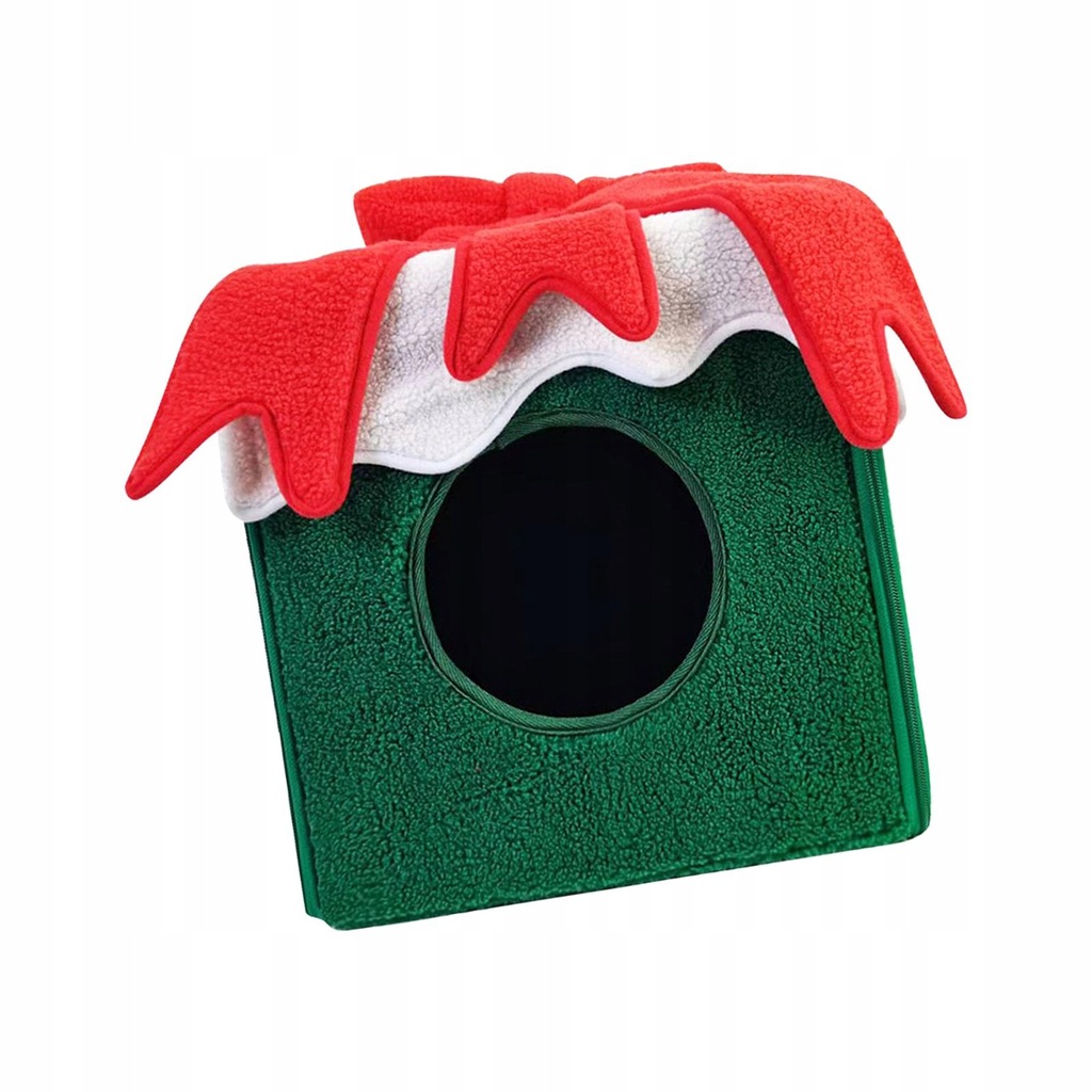 Pet Cat House Nest Dog Sleeping Bed Puppy Kennel Winter Foldable Green