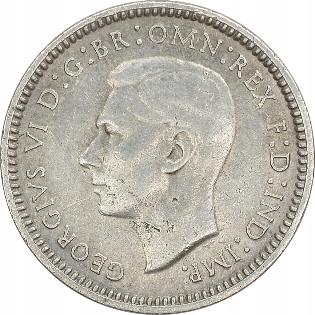 11.AUSTRALIA, JERZY VI, 3 PENSY 1942