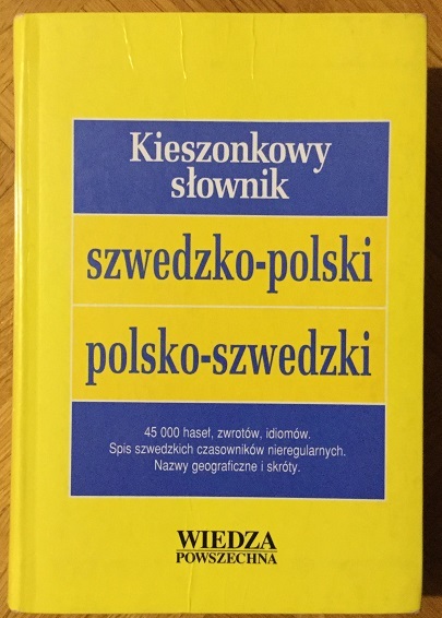 Słownik polsko-szwedzki szwedzko-polski 45 tys sł.