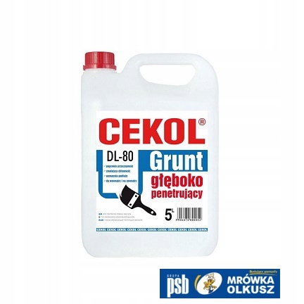 CEKOL DL-80 GRUNT GŁĘBOKO PENETRUJĄCY unigrunt 5L