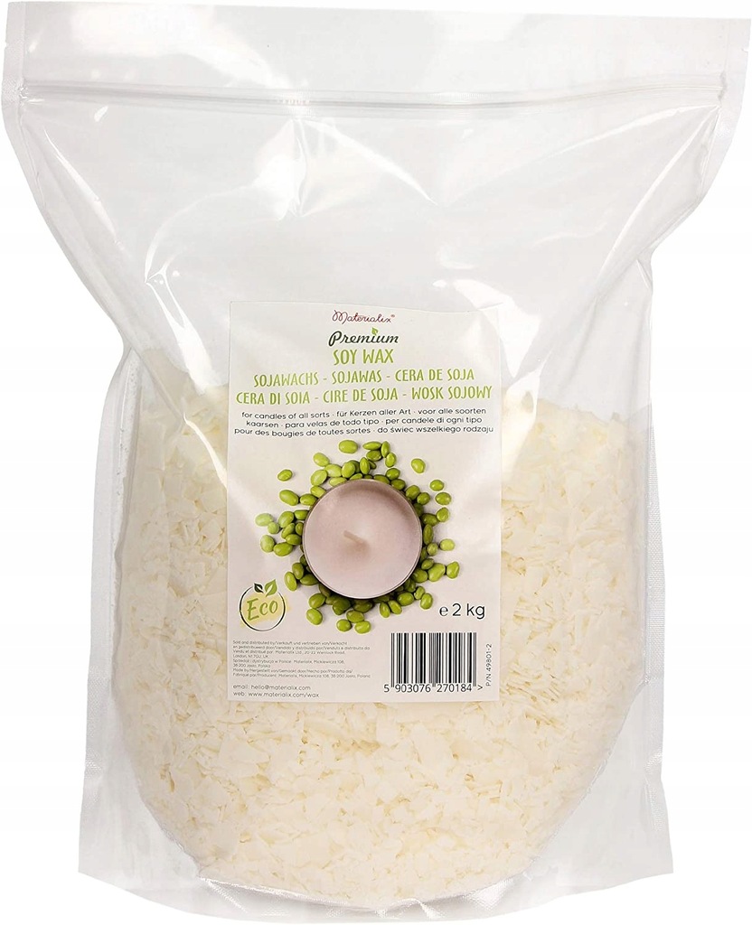 WOSK SOJOWY do świec PREMIUM - 2 kg