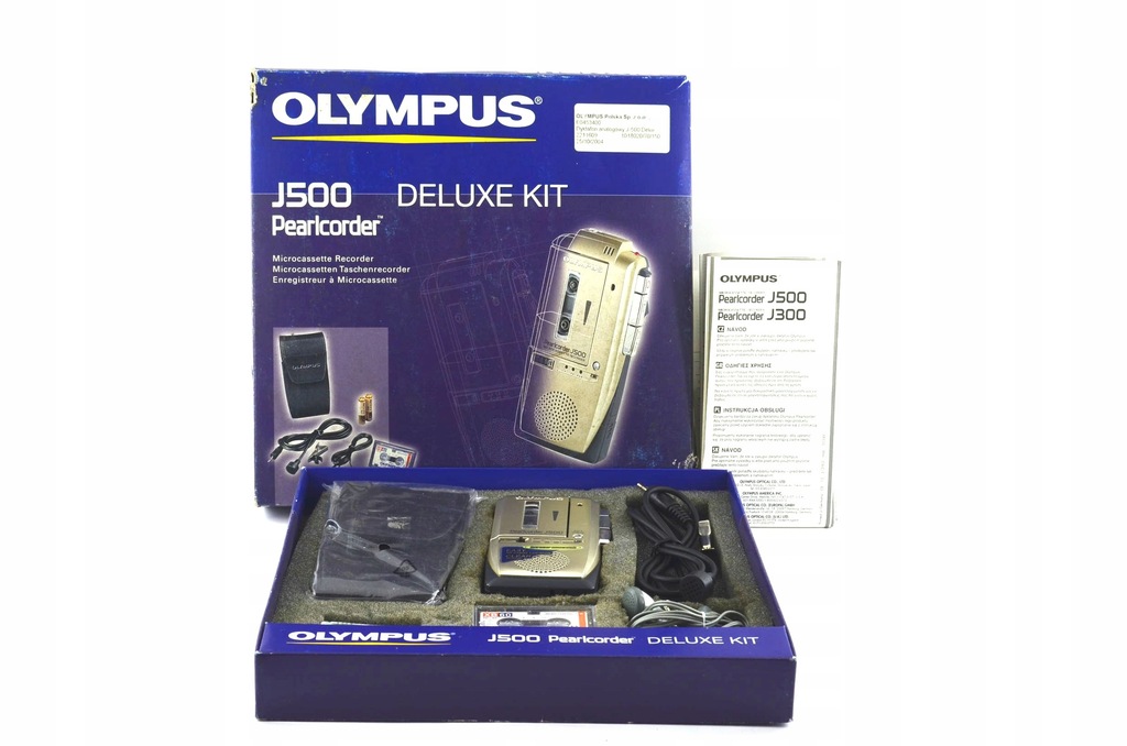 DYKTAFON OLYMPUS Pearlcorder J500 analog zestaw 11964971323