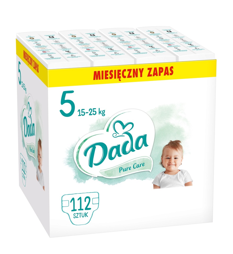 Pieluszki Dada Pure Care Rozmiar 5 112 szt.