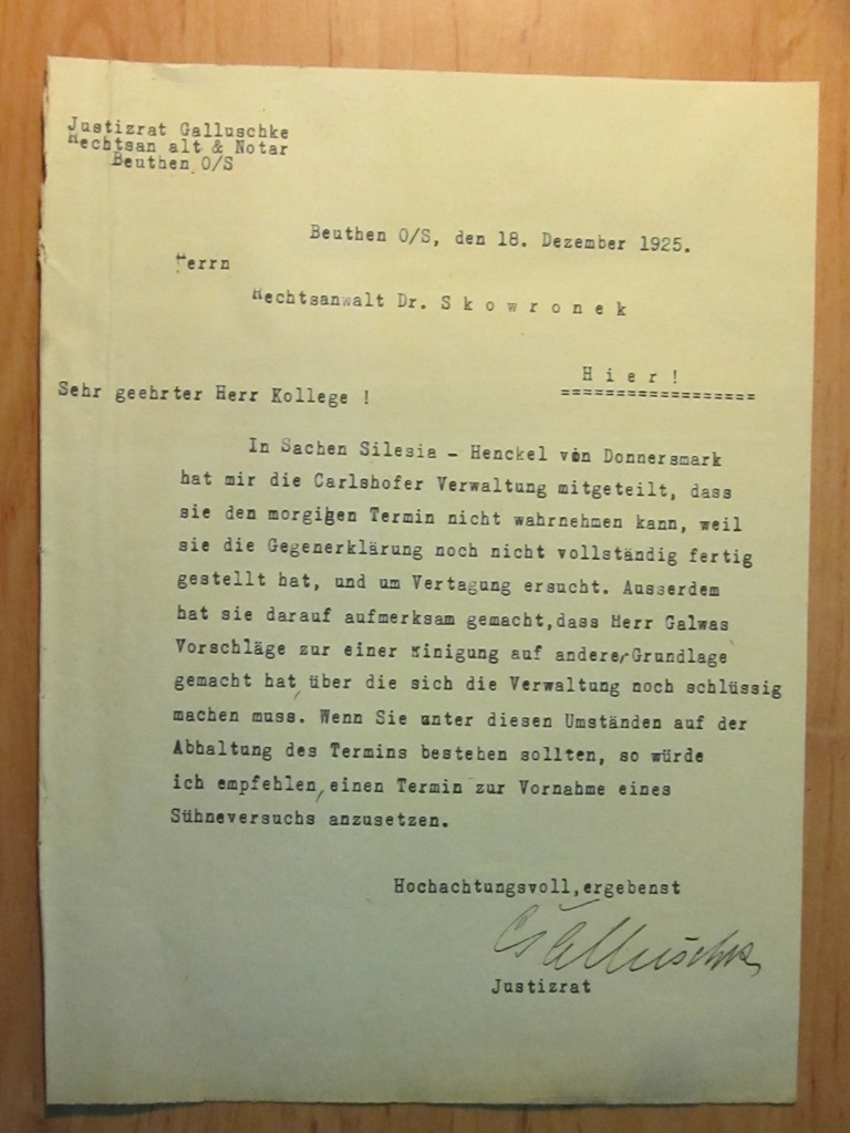 Dokument Niemcy Bytom 1925 r. (8)
