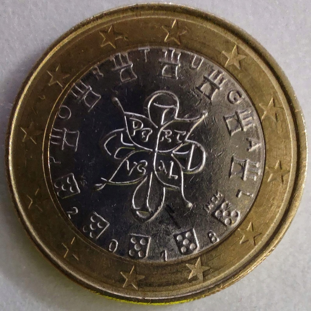 1319 - Portugalia 1 euro, 2018