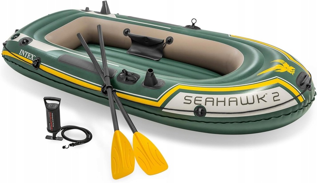 PONTON INTEX 2 OSOBOWY Seahawk 2 + POMPKA + WIOSŁA ZESTAW
