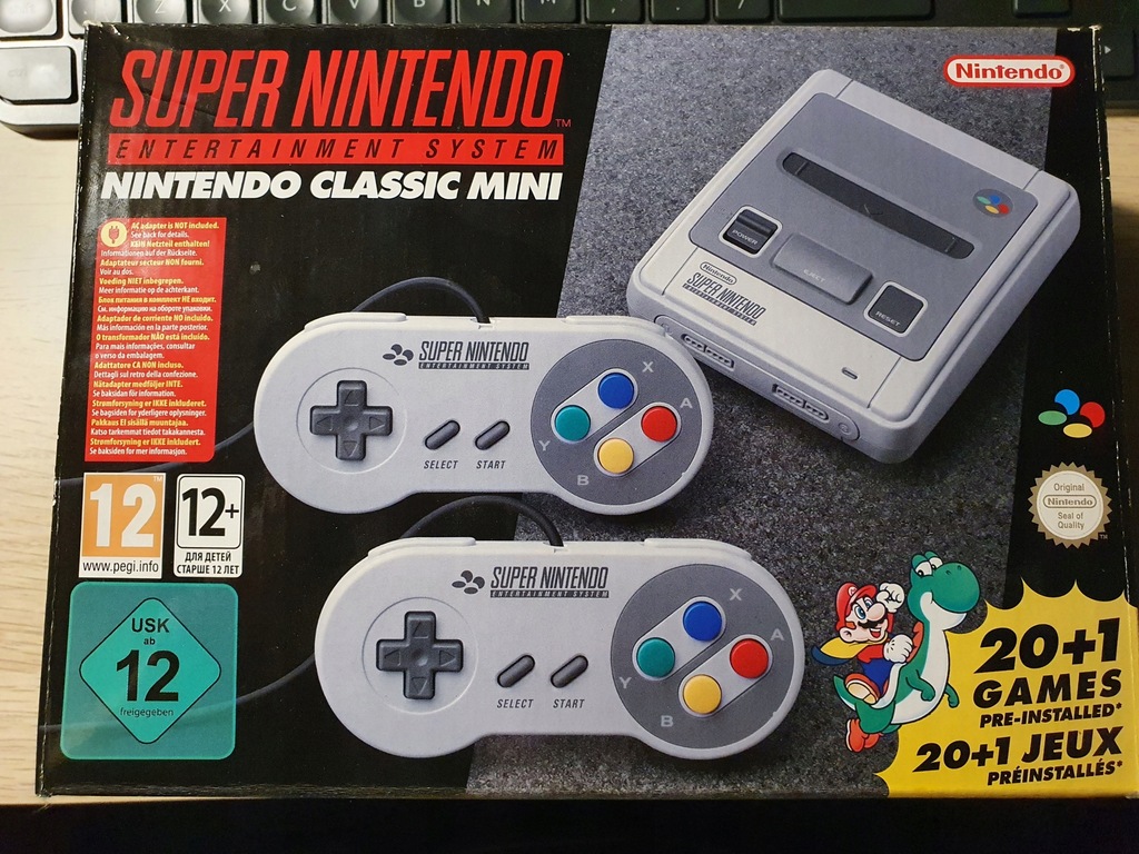 Konsola Nintendo SNES Classic Mini 2 Pady 21 Gier