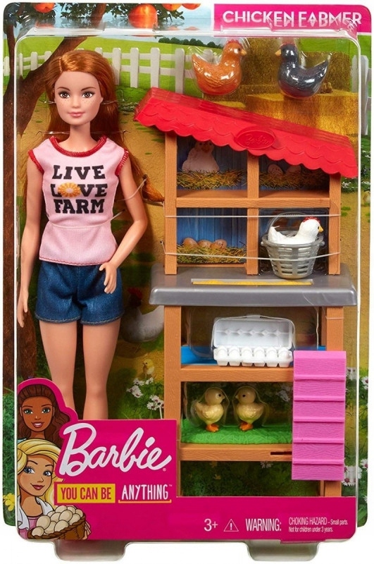 Mattel Lalka Barbie Farmerka z kurnikiem