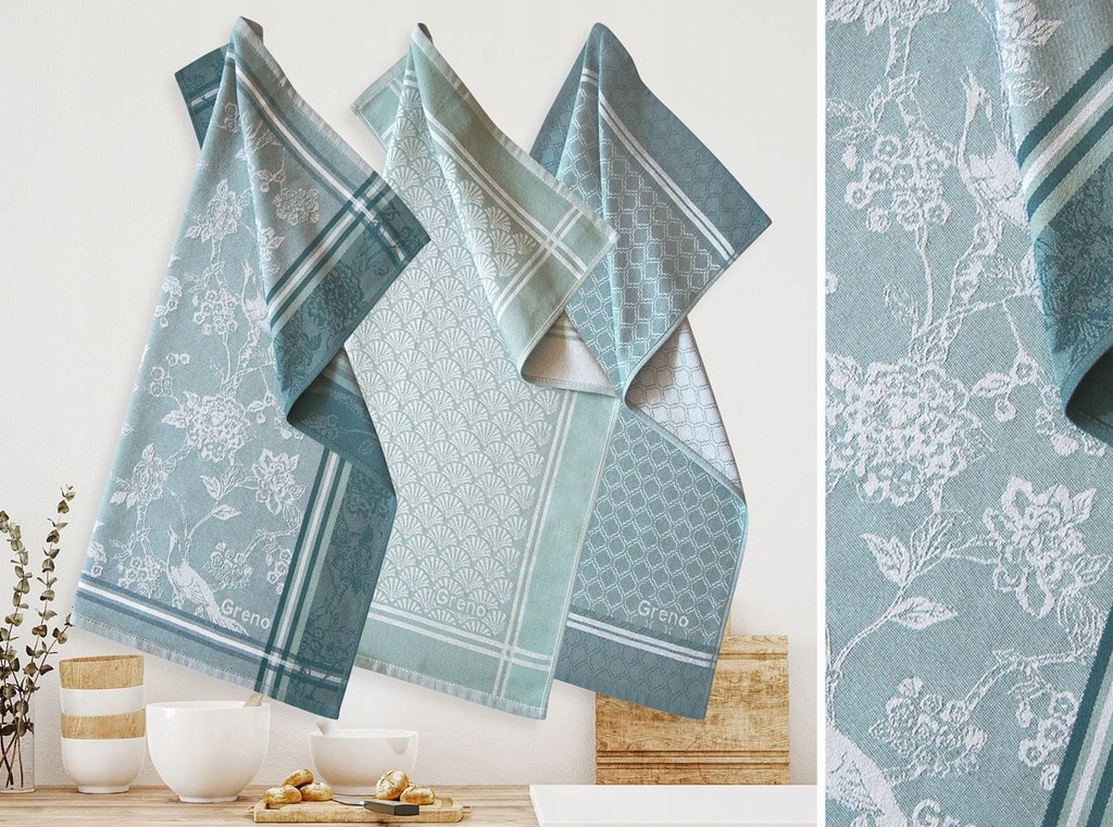 Komplet ścierek kuchennych Puket greno 3szt