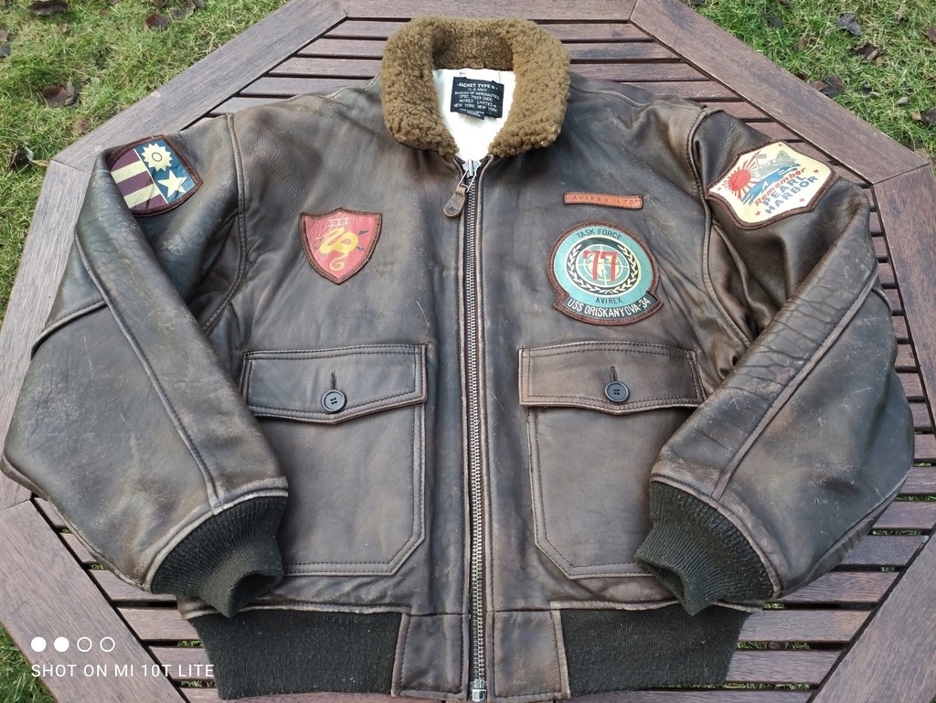 Kurtka lotnicza Avirex G-1 Top Gun Cockpit Psy M