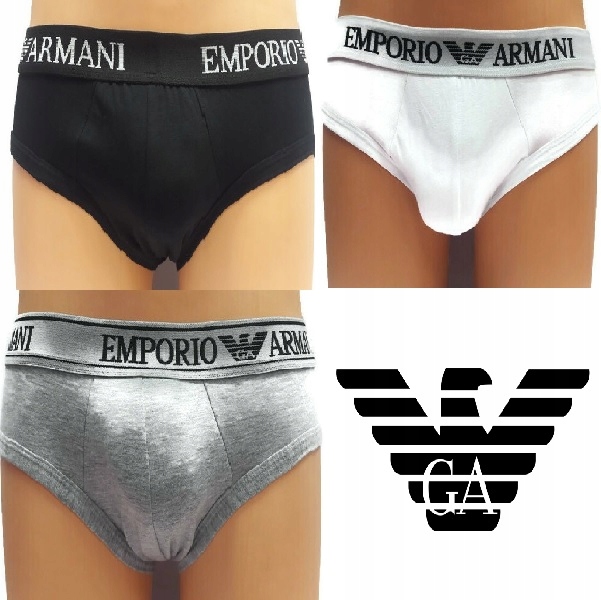 Slipy Męskie Emporio Armani 3-PAK ROZM, XXL