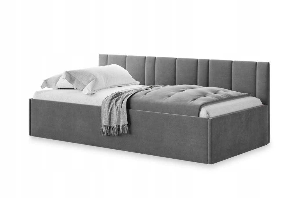 Łóżko Tapicerowane Tapczan pojedynczy Eva 100/200