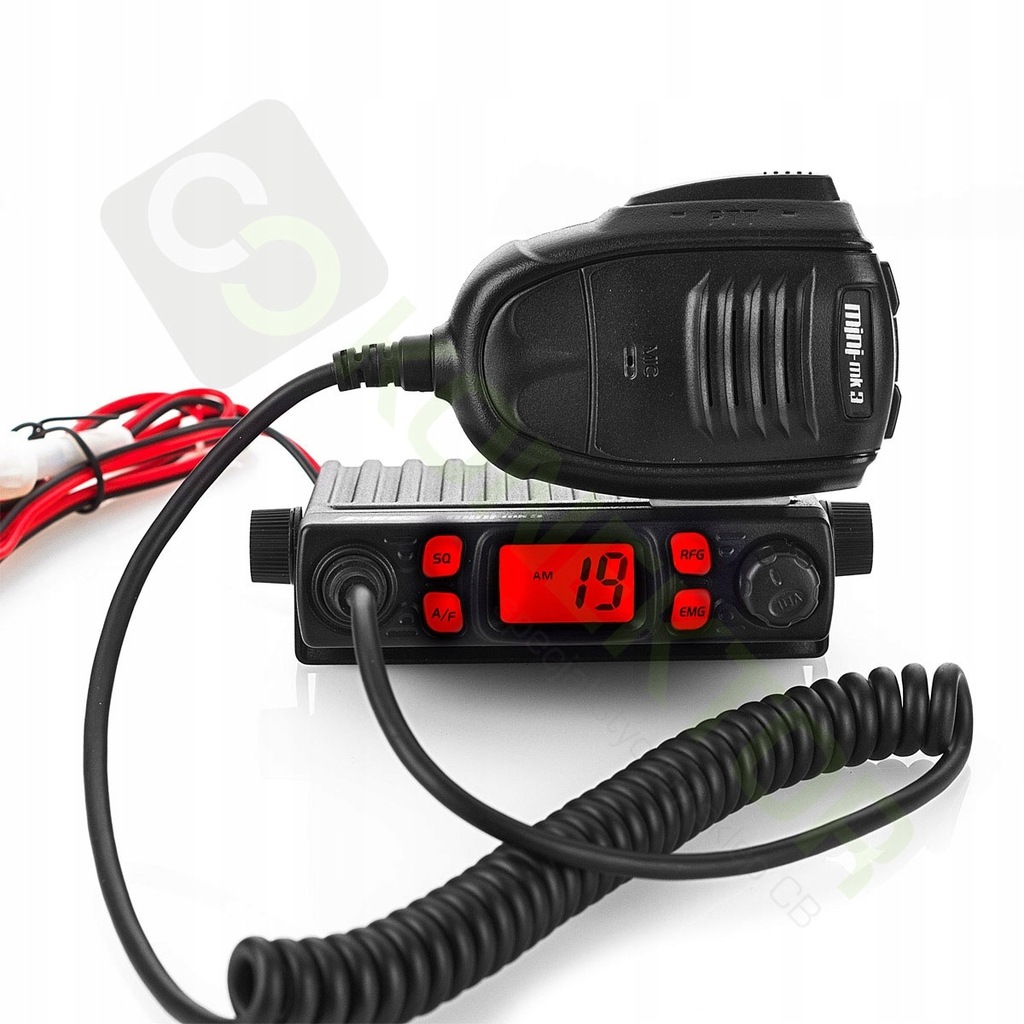 ANYTONE MINI ultrakompaktowe CB radio ASQ/RF Gain