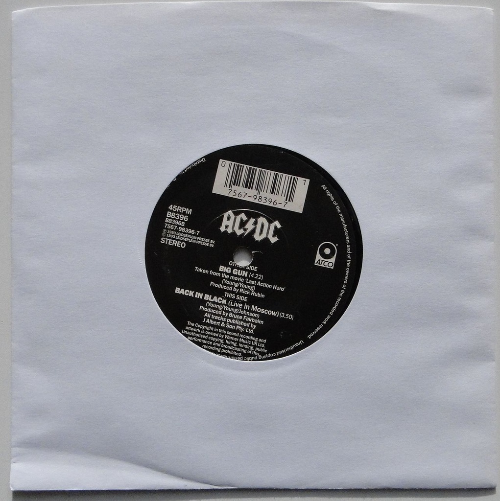 AC/DC – Big Gun - 13484110126 - oficjalne archiwum Allegro