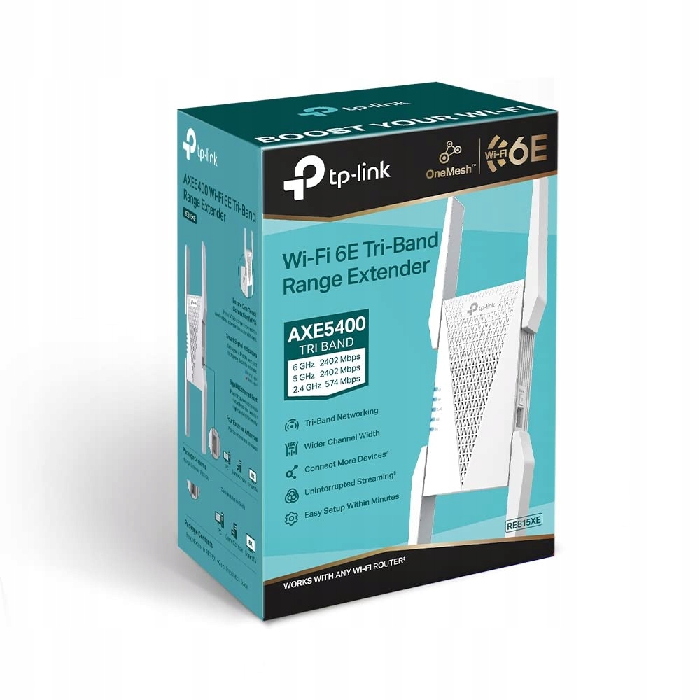 TP-Link RE815XE Repeater WiFi 6E AXE5400Mbps