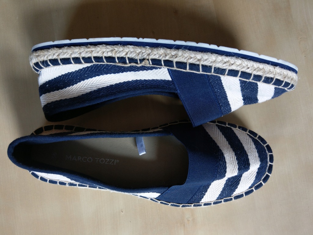 MARCO TOZZI _ESPADRYLE_ R.38/24 CM_SUPEROWE !!!