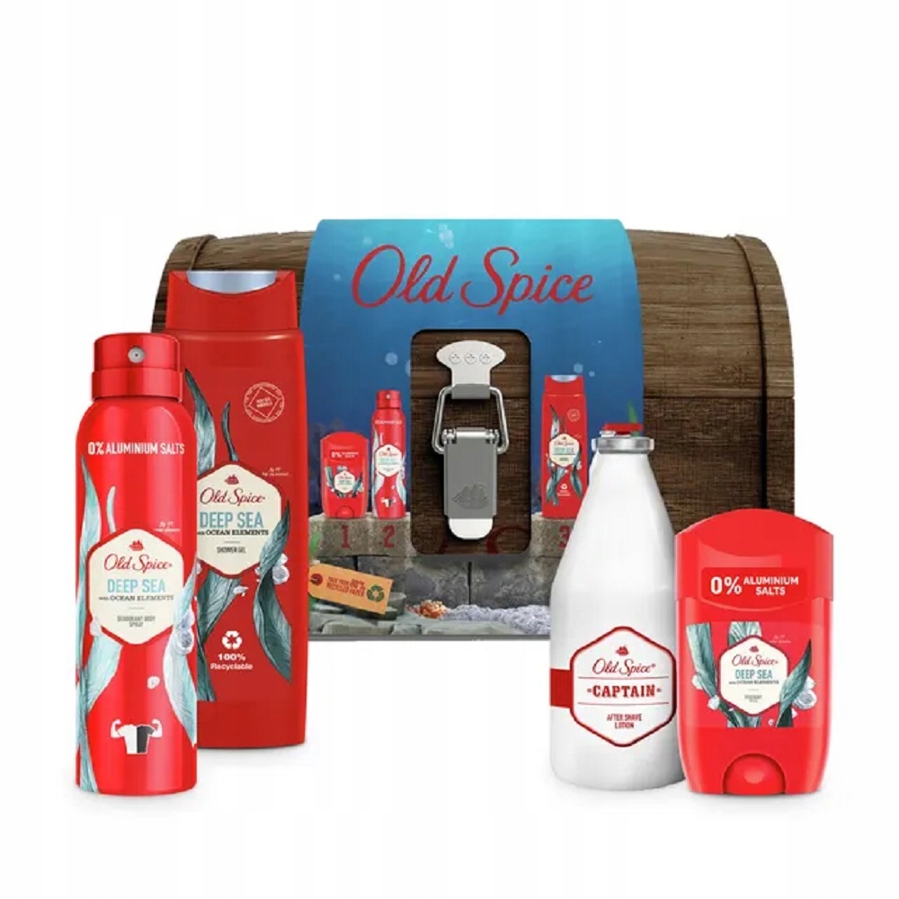 OLD SPICE DEEP SEA WOODEN ŚWIĄTECZNY ZESTAW PREZEN