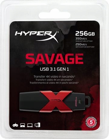 Pendrive Kingston HyperX Savage HXS3/256GB