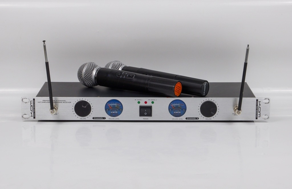 Odbiornik Bezprzewodowy KAM KWM1920 + 2 Mikrofony 173.8 / 175 MHz