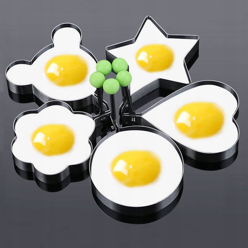 Zestaw 5szt Forma do jajek naleśników omletów PraktycznaKuchnia