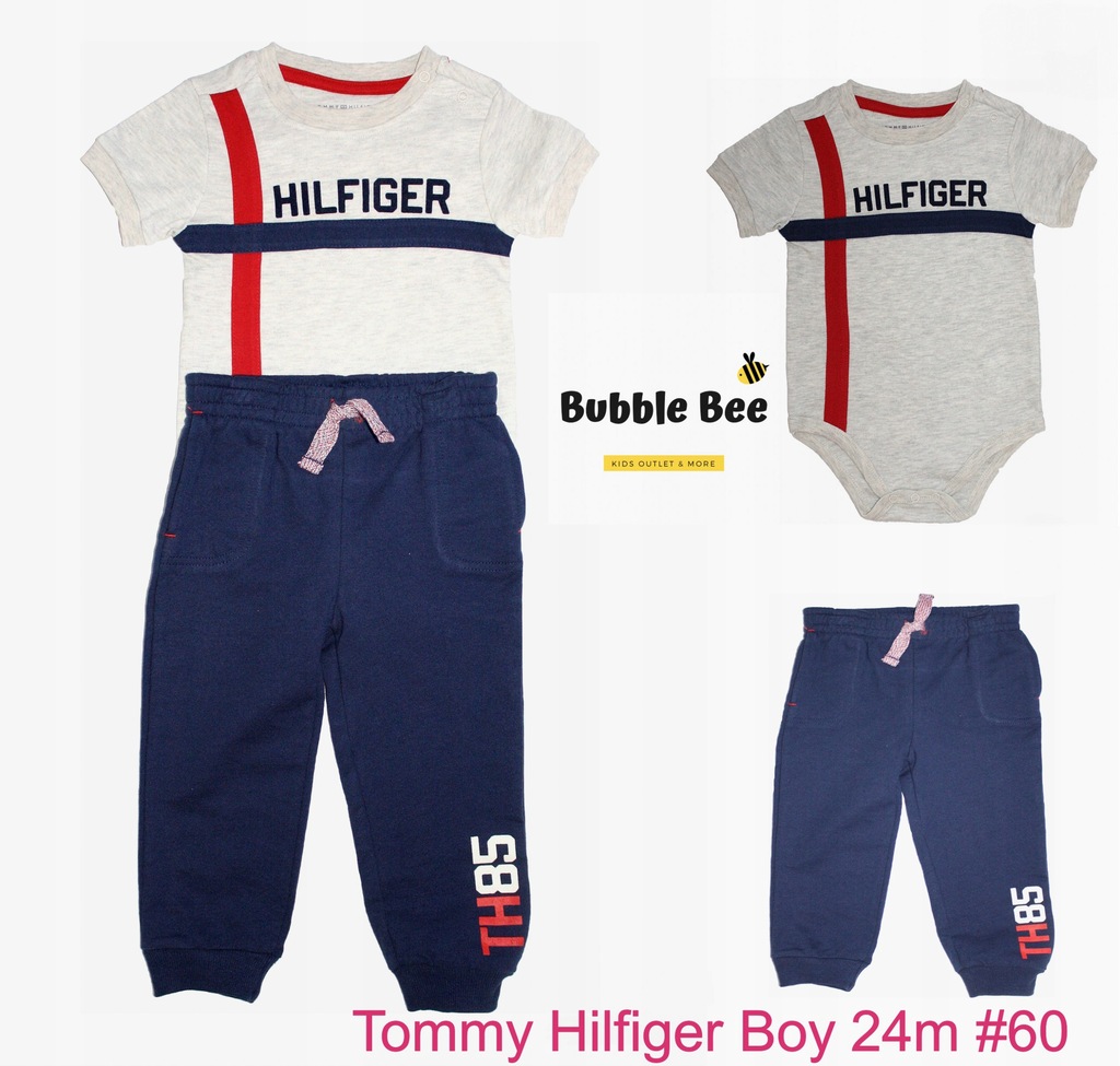 Tommy Hilfiger, body, spodnie, chłopiec, hit, r92