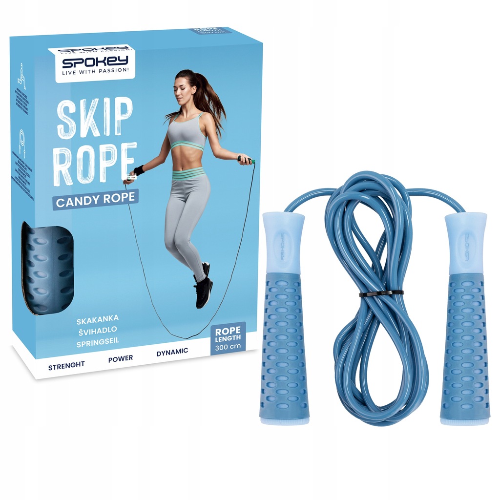 Skakanka łożyskowana Spokey CANDY ROPE regulacja długości