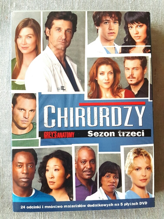 CHIRURDZY (Grey's Anatomy) kompletny sezon 3 DVD