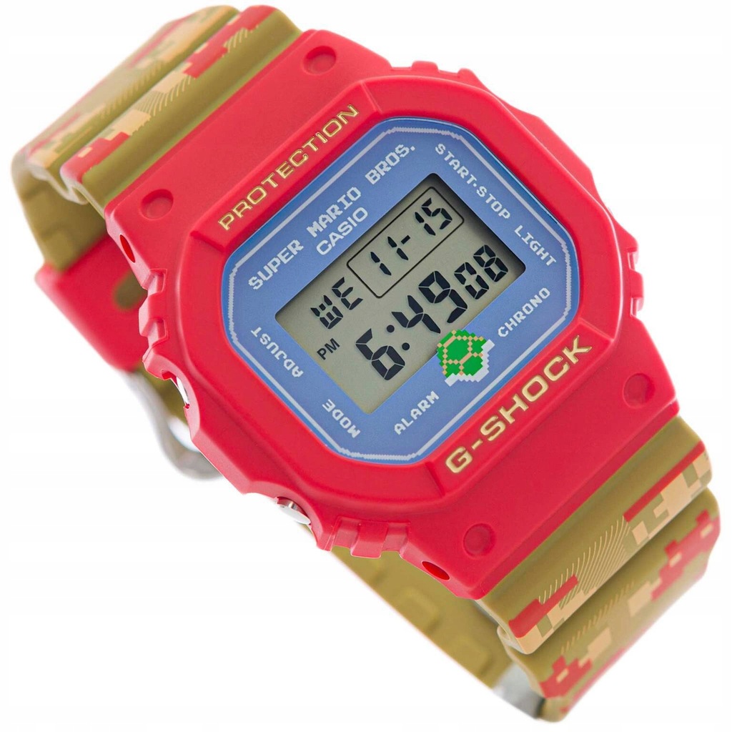 MĘSKI ZEGAREK CASIO DW-5600SMB-4ER G-SHOCK SUPER MARIO BROS LIMITED EDITION